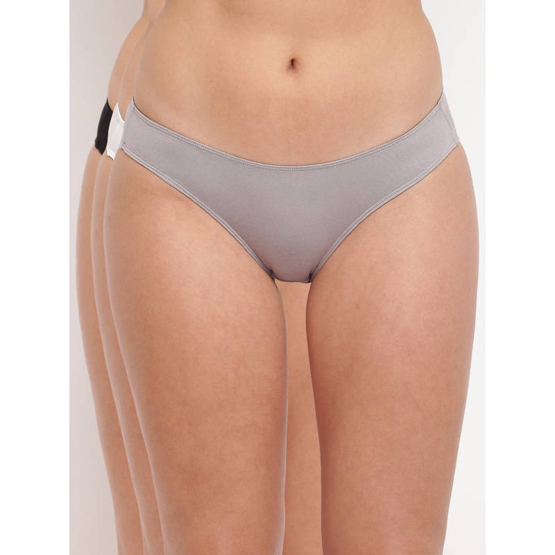 BASIICS by La Intimo Grace Well Bikini Brief (Pack Of 3) - Multi-Color (S)