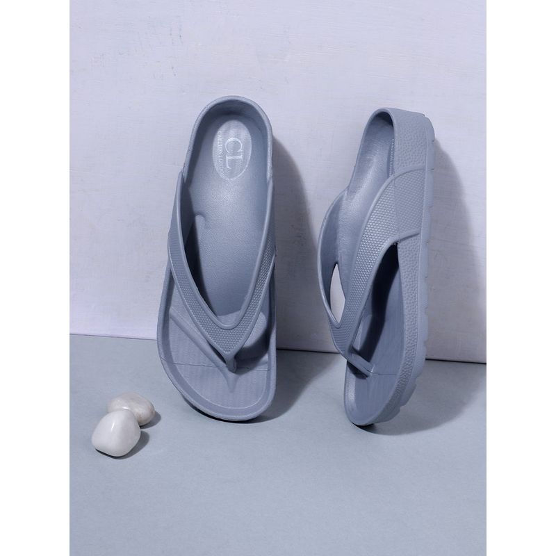 Carlton London Solid Grey Flipflops (EURO 41)