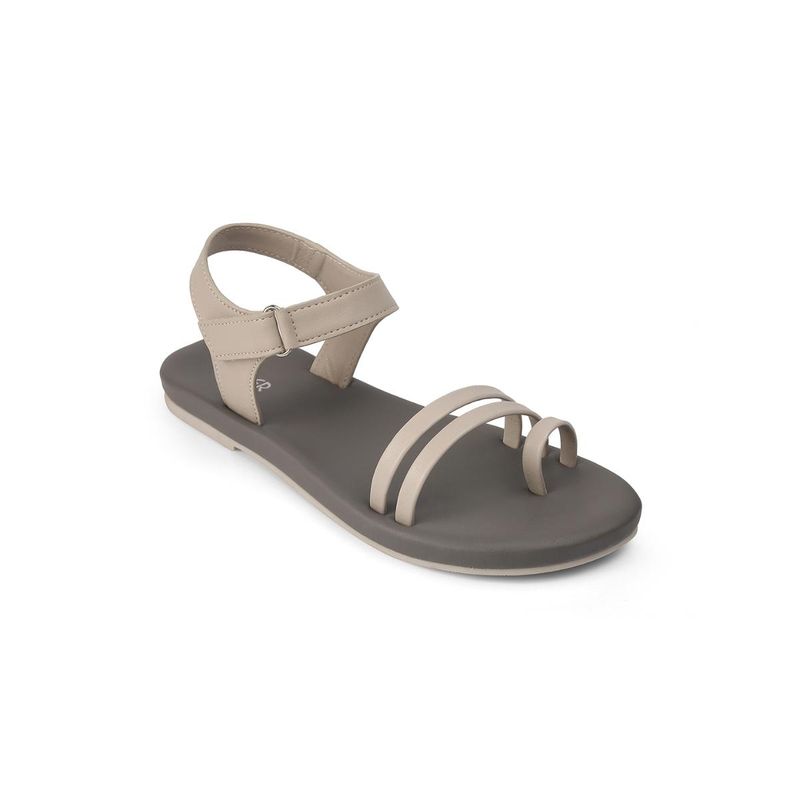 PEPPER Flat Sandals - Grey (EURO 38)