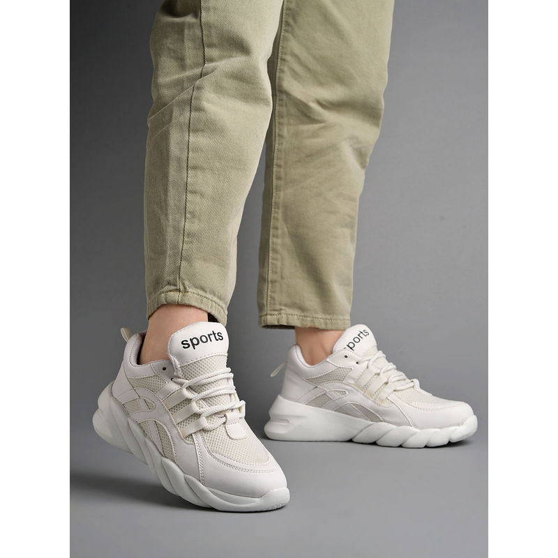 Shoetopia Women Smart Casual Comfortable White Sneakers (EURO 39)