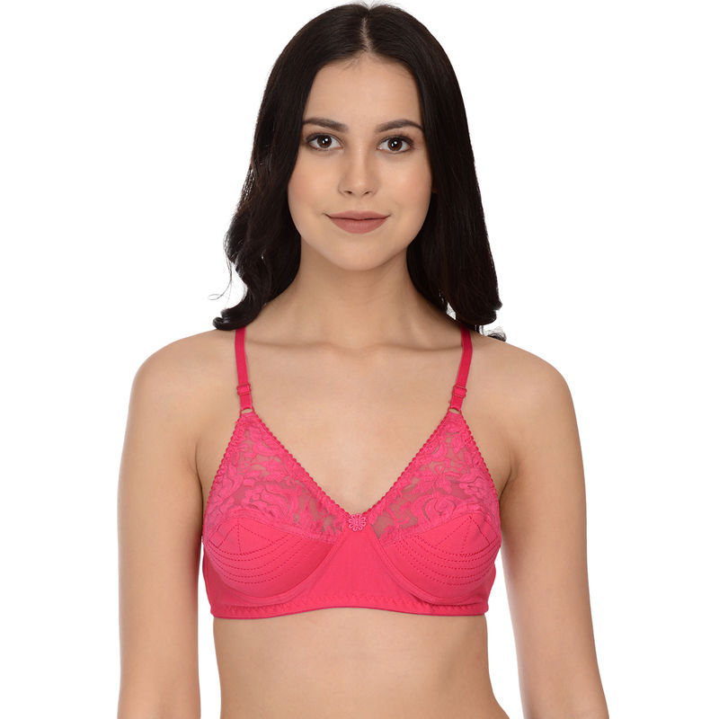 Mod & Shy Pink Non-padded Non wired Basic Bra (34B)