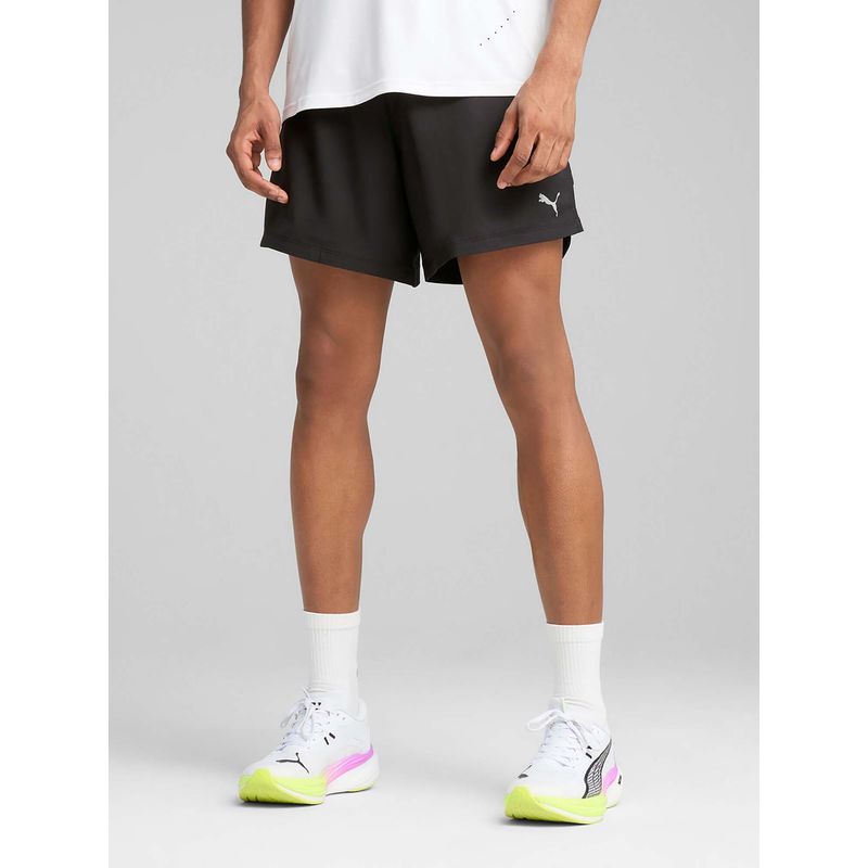 Puma Men Black Ultra Weave 5 Running Shorts (XS)