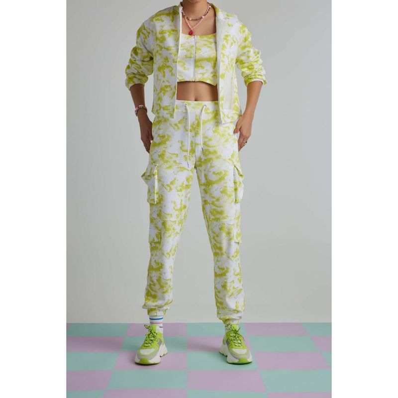 Muvazo Womens Green Mist Cargo Joggers (S)