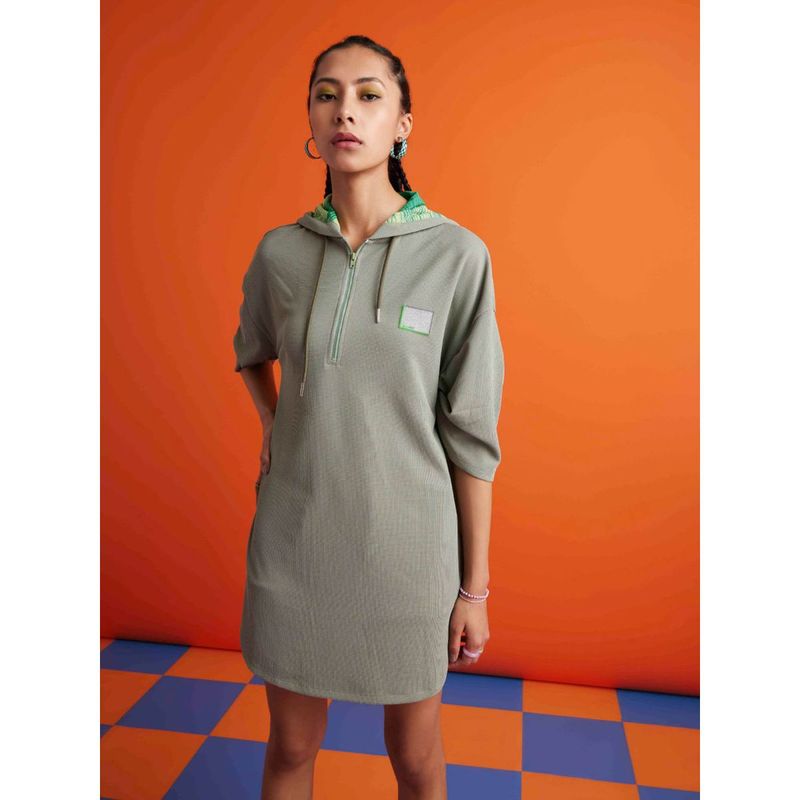 Muvazo Womens In Da Hood Dress Sage Green (S)