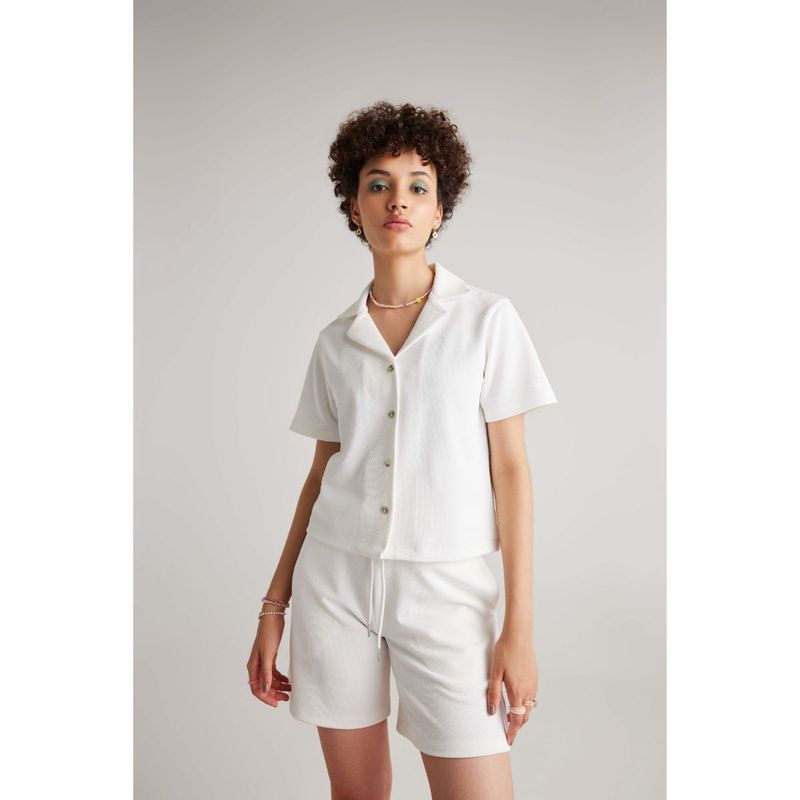 Muvazo Womens Milk Bubble Gum Shorts (M)