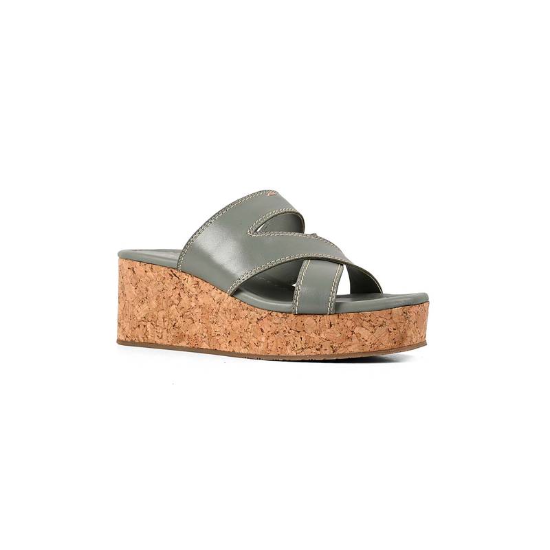 Vanilla Moon Women Green Kinsley Wedges Heels (EURO 36)