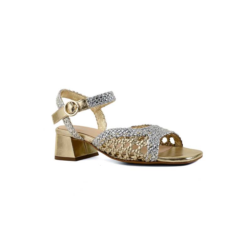 Vanilla Moon Women Multi-Color Feather Block Heels (EURO 38)