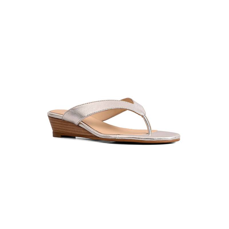 Vanilla Moon Women Silver Brynn Wedges Heels (EURO 36)