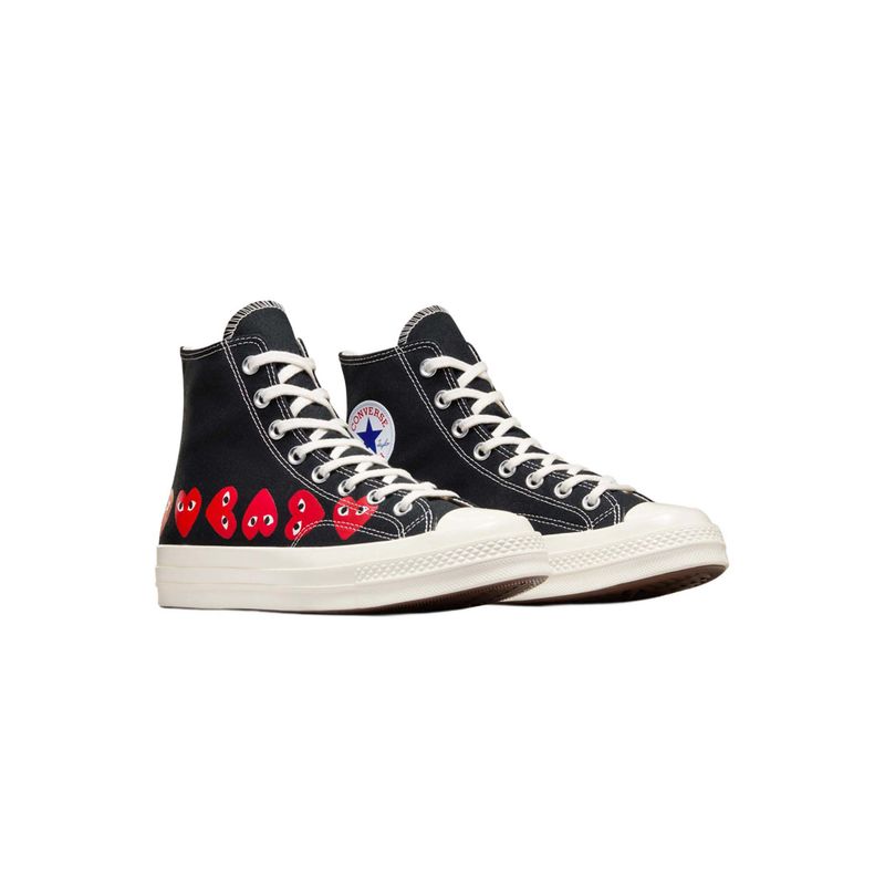Buy Converse Black Unisex Comme Des Garcons Play Chuck 70 Sneakers