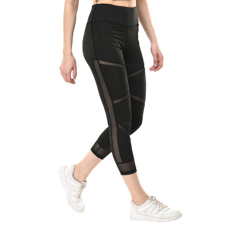 Body Smith Women High-Rise Ankle-Length Gym Tights (M)