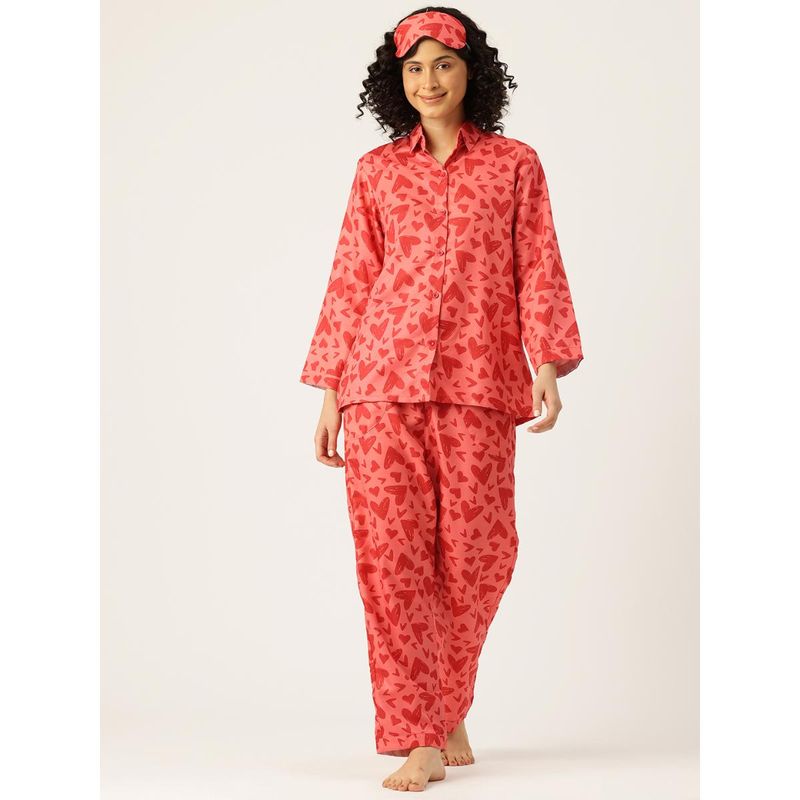 Bedgasm Sleepwear Red Heart Nightwear (Set of 3) (S)