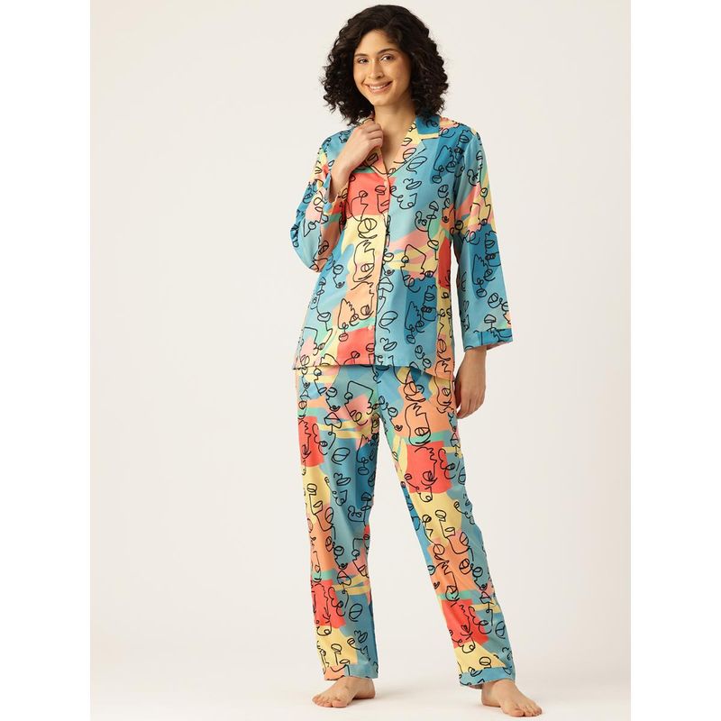 Bedgasm Sleepwear Abstract Multi Nightwear (Set of 3) (S)