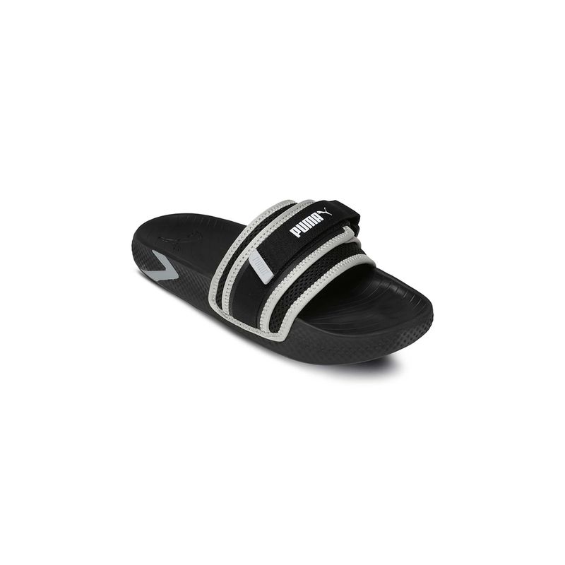 Puma Softridepro Leadpuff Black Slip On Sliders (UK 7)