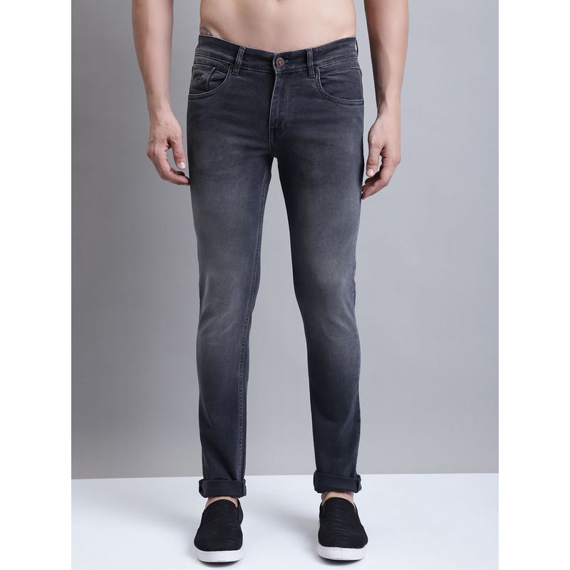 Cantabil Men Casual Grey Denim Jeans (34)