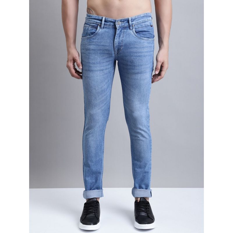 Cantabil Men Casual Blue Denim Jeans (36)