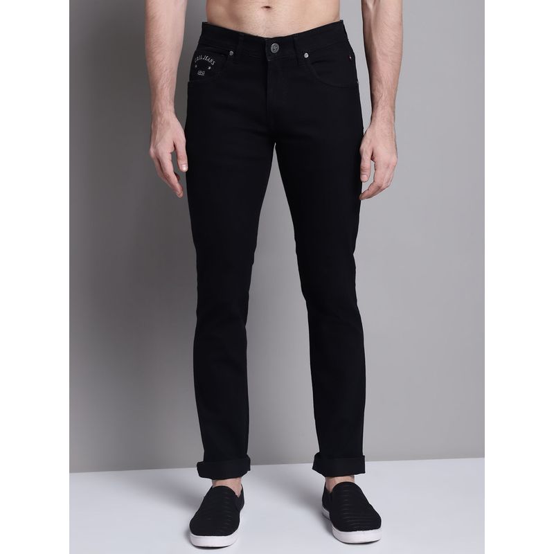 Cantabil Casual Black Men Denim Jeans (36)