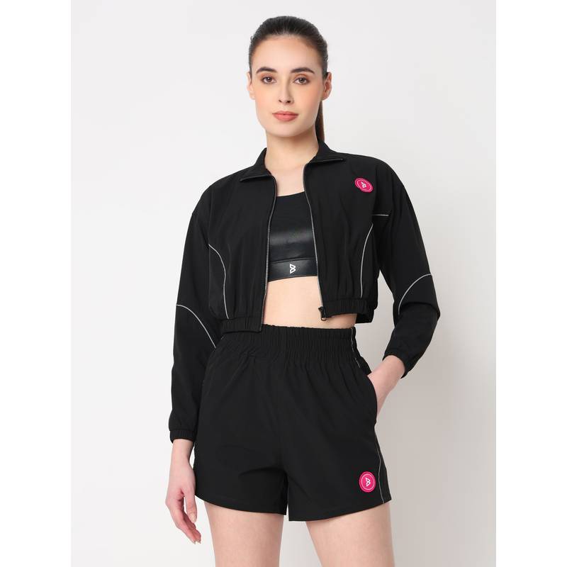 BODD ACTIVE Velocity Black Cropped Jacket (M)