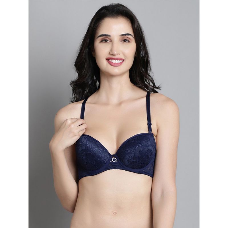 Makclan Everyday Opulence Lace Brassiere Navy Blue (34C)