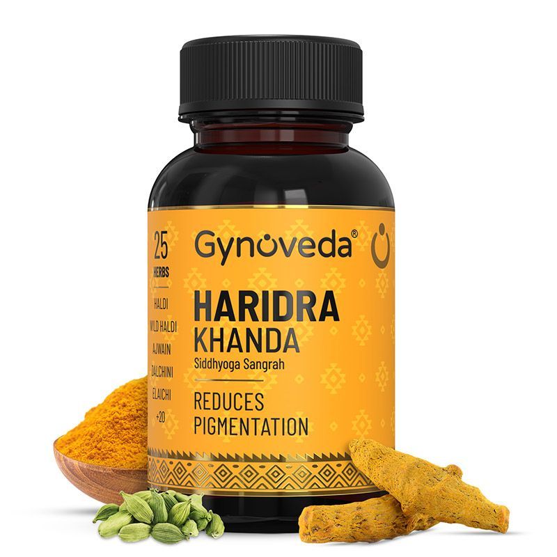 Gynoveda Haridra Khanda Reduces Pigmentation Tablets, Removes Dark Spots,