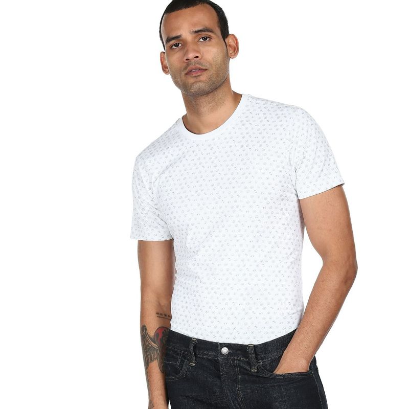 AD By Arvind Mens Multi Solid T-shirts (S)
