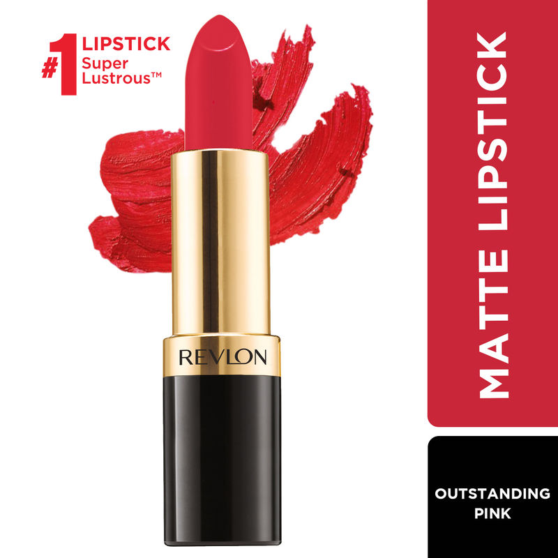 Revlon Super Lustrous Bold Matte Lipstick - Outstanding Pink
