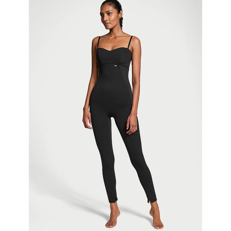 Victoria's Secret Black Solid Slim Fit Bodysuit (S)