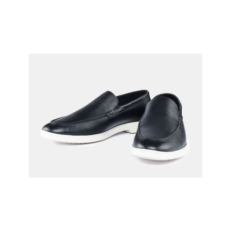 Heel Your Sole Men Spencer Black Slip On Loafers (EURO 40)