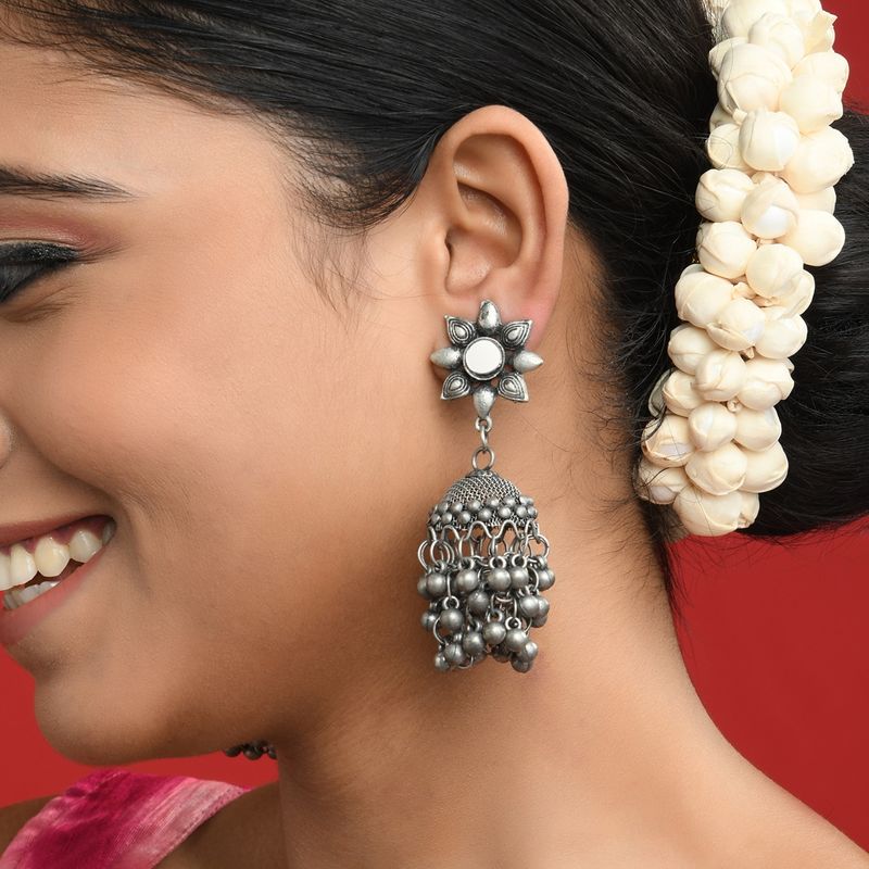 Jhumka earrings  Pure silver jhumka  MACS