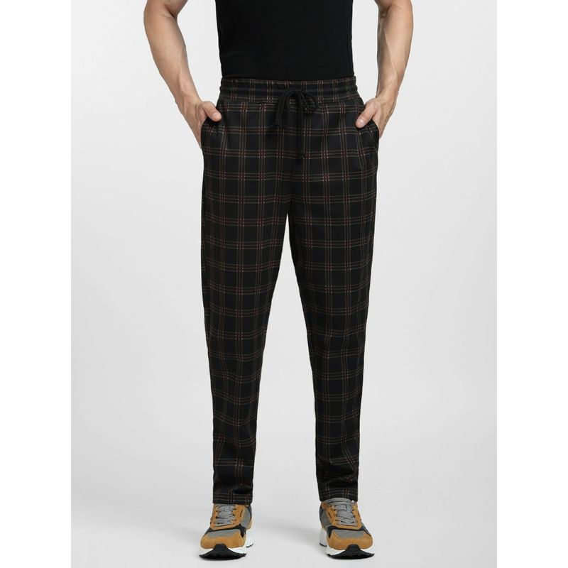 Jack & Jones Black Mid Rise Check Co-ord Pants (S)