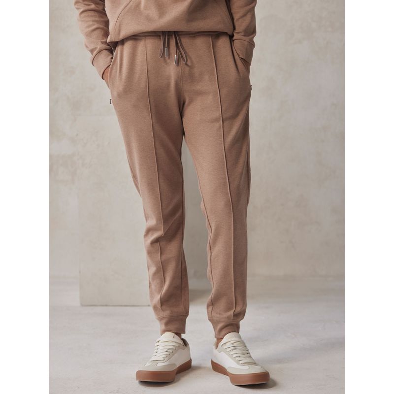 Andamen Regular Fit Khaki Mens Melange Jogger Reg (S)