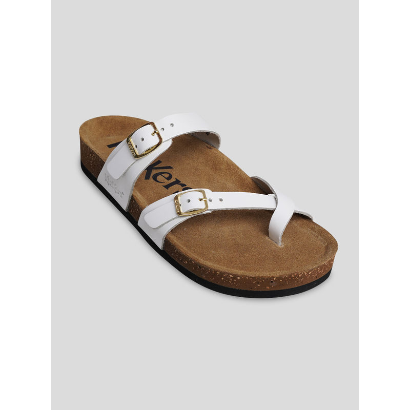 Kickers Kick Diya White Women Sandals (EURO 36)