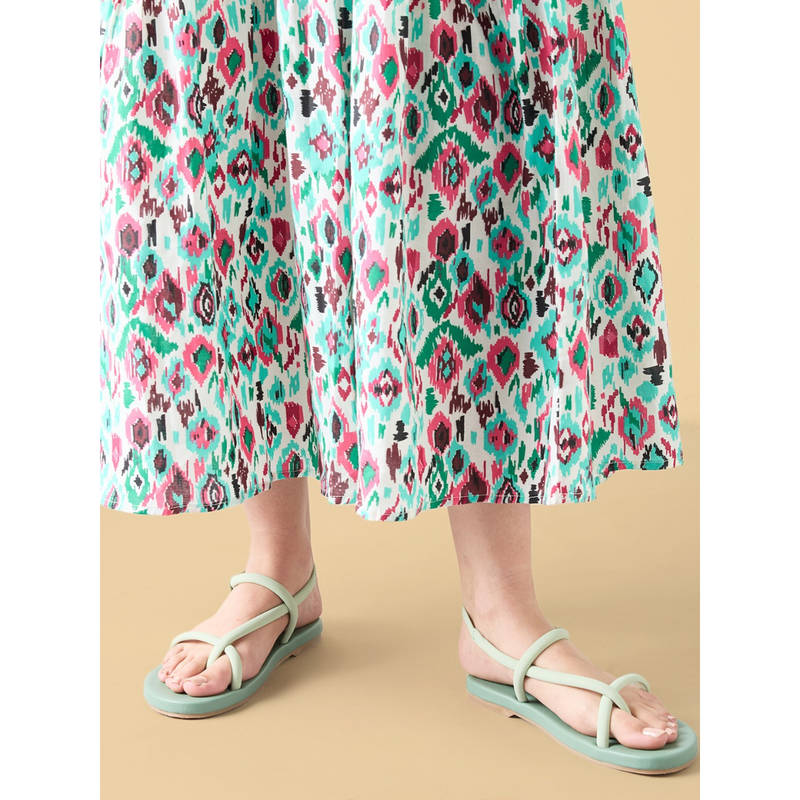 ROCIA Green Women Smart Casual Sandals (EURO 36)