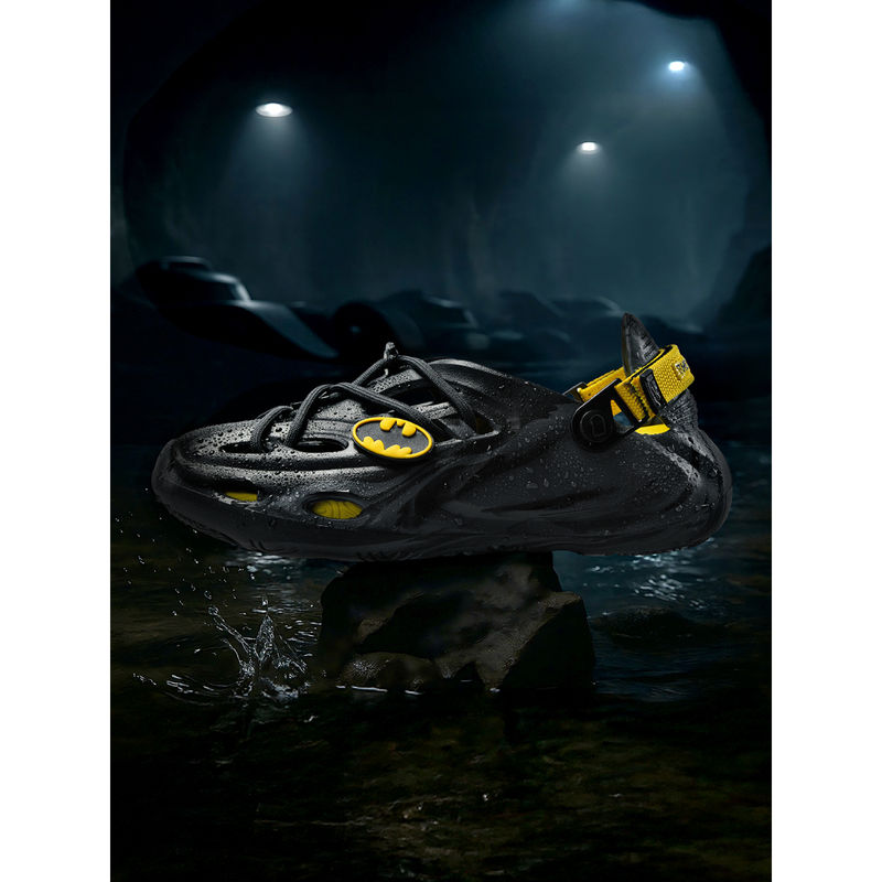 The Souled Store Official Hydros: The Dark Knight Black Men Clogs (UK 8)