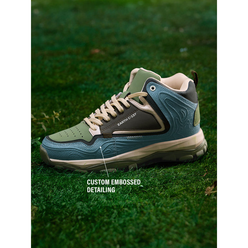 The Souled Store Originals: Earth Men Mid Top Multi-Color Sneakers (UK 6)