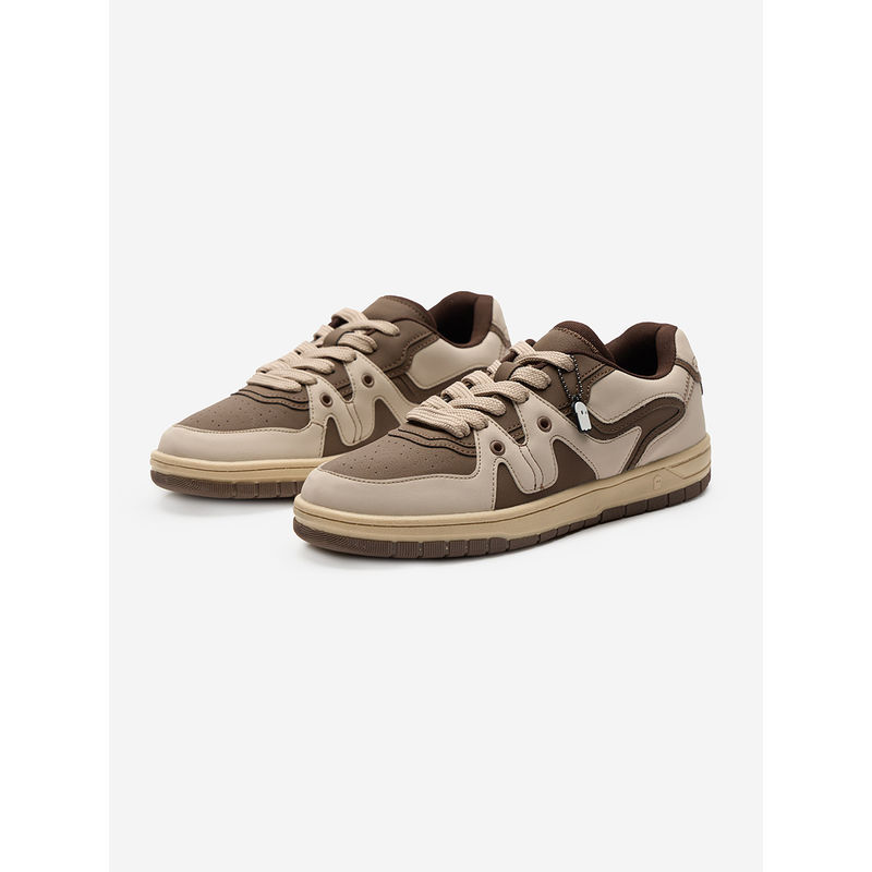 The Souled Store Originals UBZ : Brown Men Low Top Sneakers (UK 6)