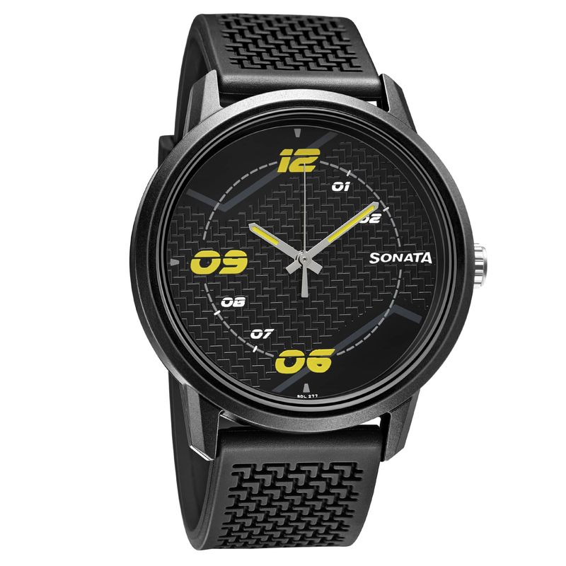 Sonata 77085pp03 best sale volt analog watch