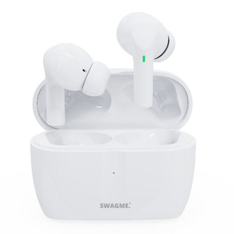 Swagme Next TWS003 Maestro True Wireless Earbuds (White) with ANC,ENC