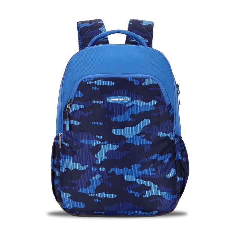 navy blue camo backpack