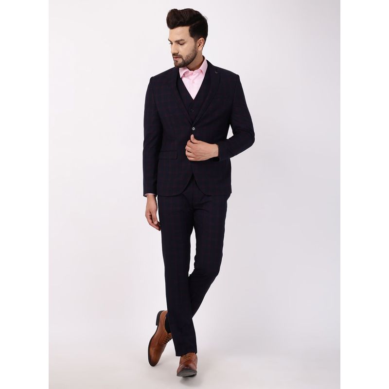 Blackberrys Cobain Dobby Wedding Suit In Wine (Set of 3) Buy