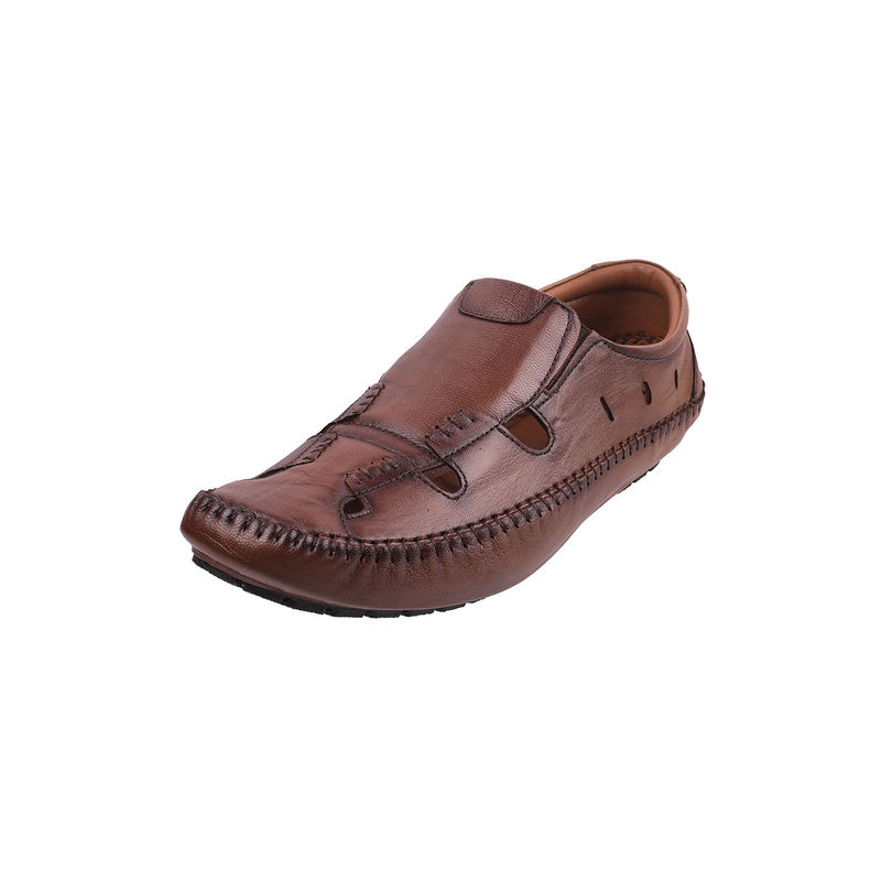 Mochi Brown PU Sandals (EURO 41)