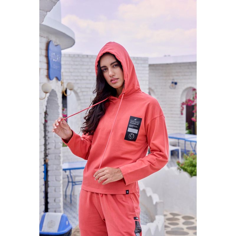 MAYSIXTY Red Printed Sweartshirt (L)