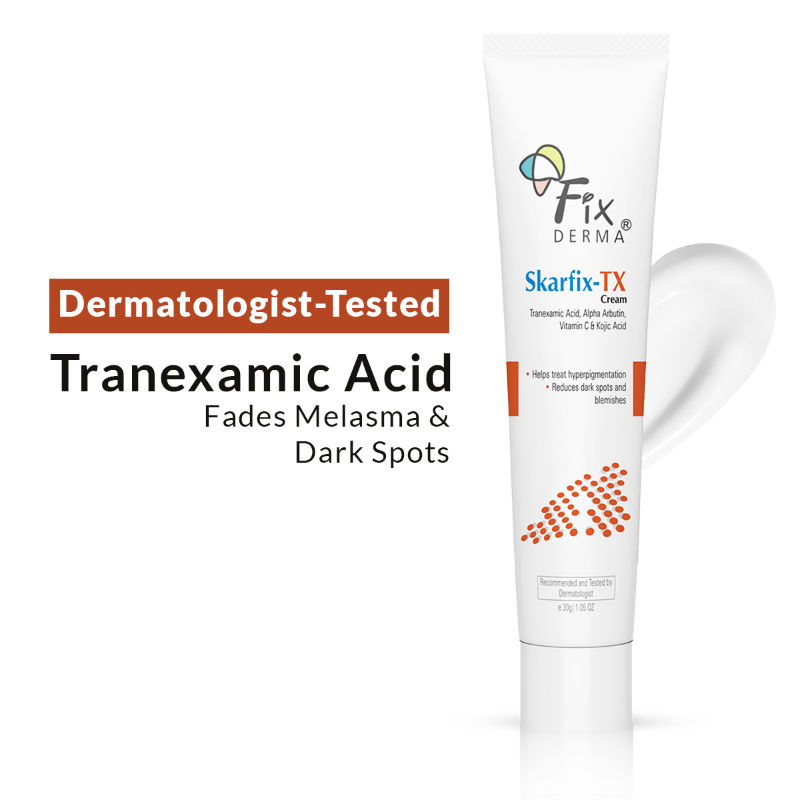 Fixderma Tranexamic Acid + 2%Kojic Acid + 1%Arbutin SKARFIX TX Face Cream For Pigmentation