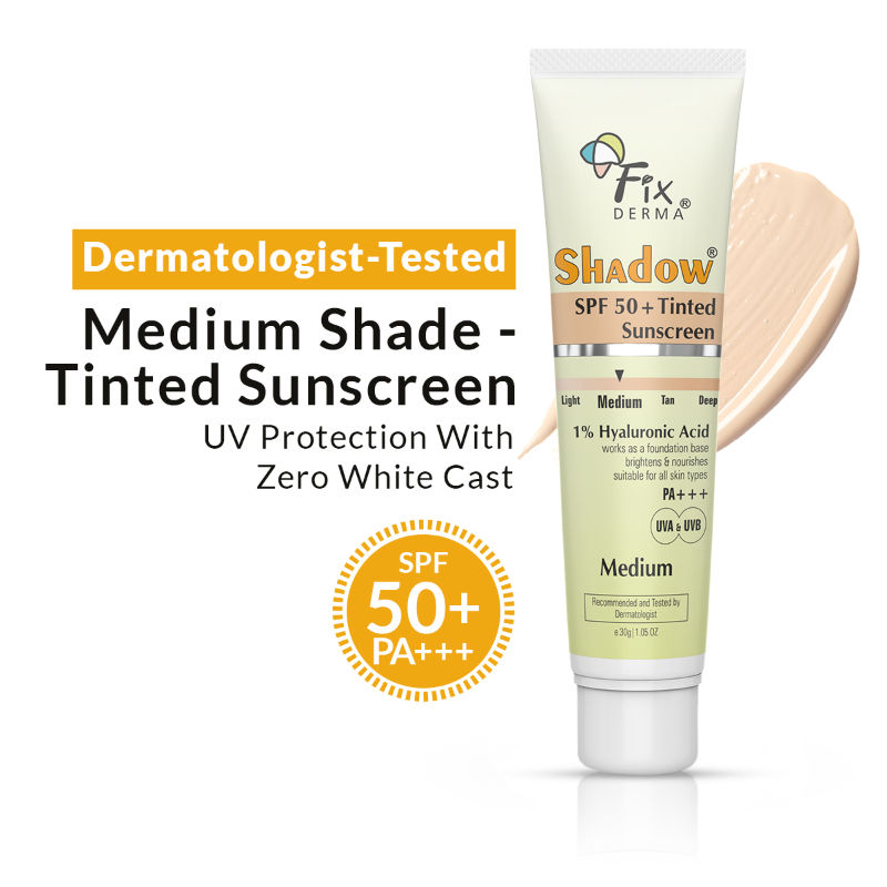 Fixderma Shadow Tinted Sunscreen Deep SPF 50 PA+++ Sunscreen - Medium