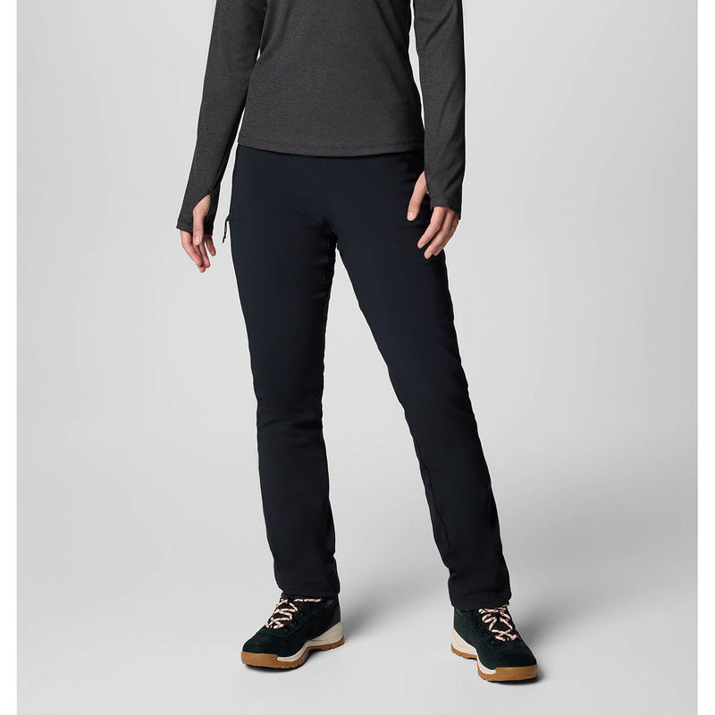 Columbia Black Solid Slim Trackpant (L)