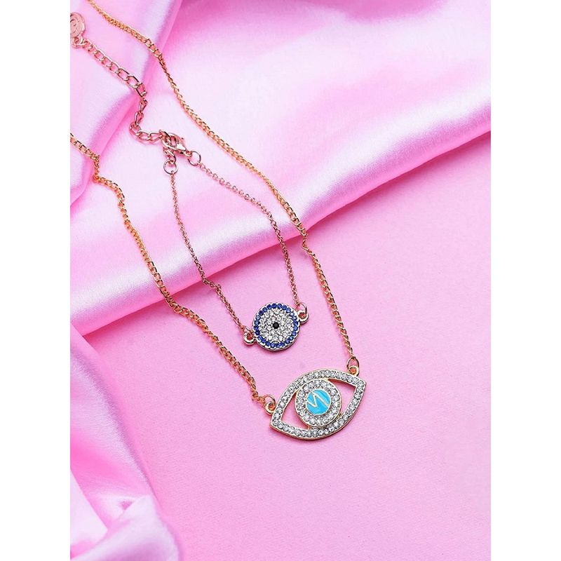 Dainty ~Turquoise Evil Eye~ Made with Swarovski Crystal Jewish Judaism  Necklace | eBay