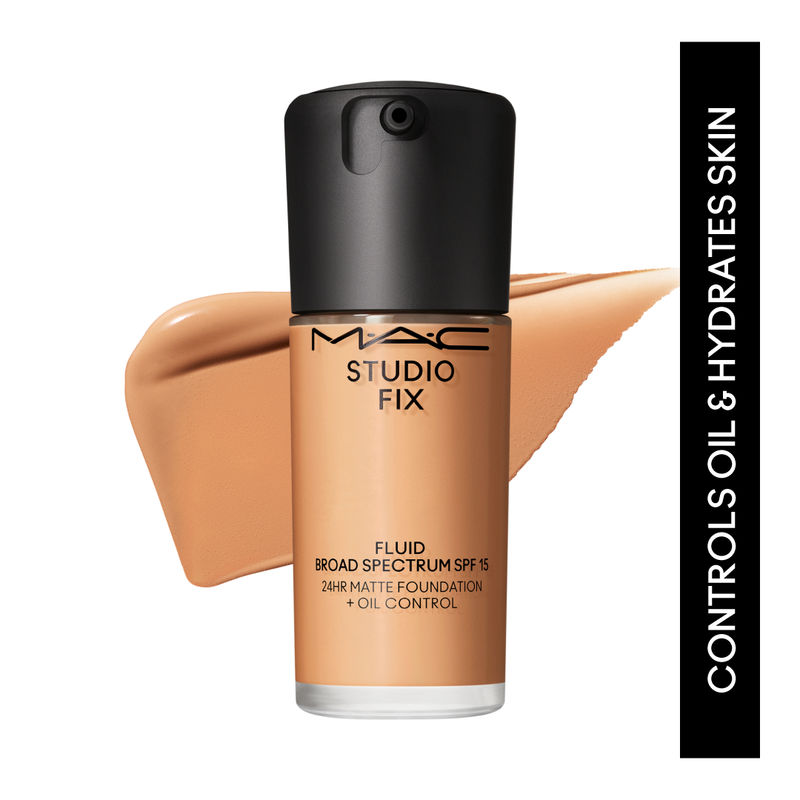 M.A.C Studio Fix Fluid SPF 15 Soft Matte Foundation With Hyaluronic Acid - NC40
