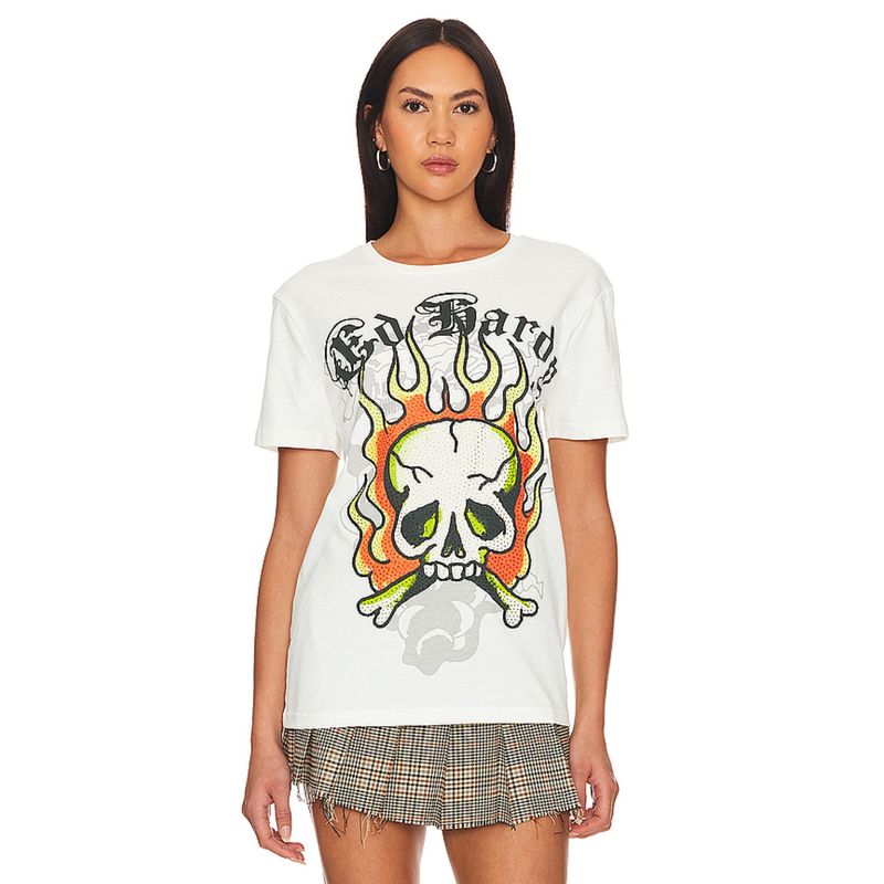 Ed Hardy Flame Skull Tee (XL/1X)