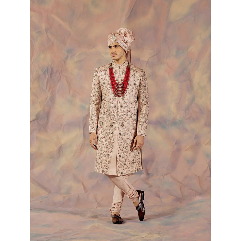 Jatin Malik Jmc Blush Pink Sherwani