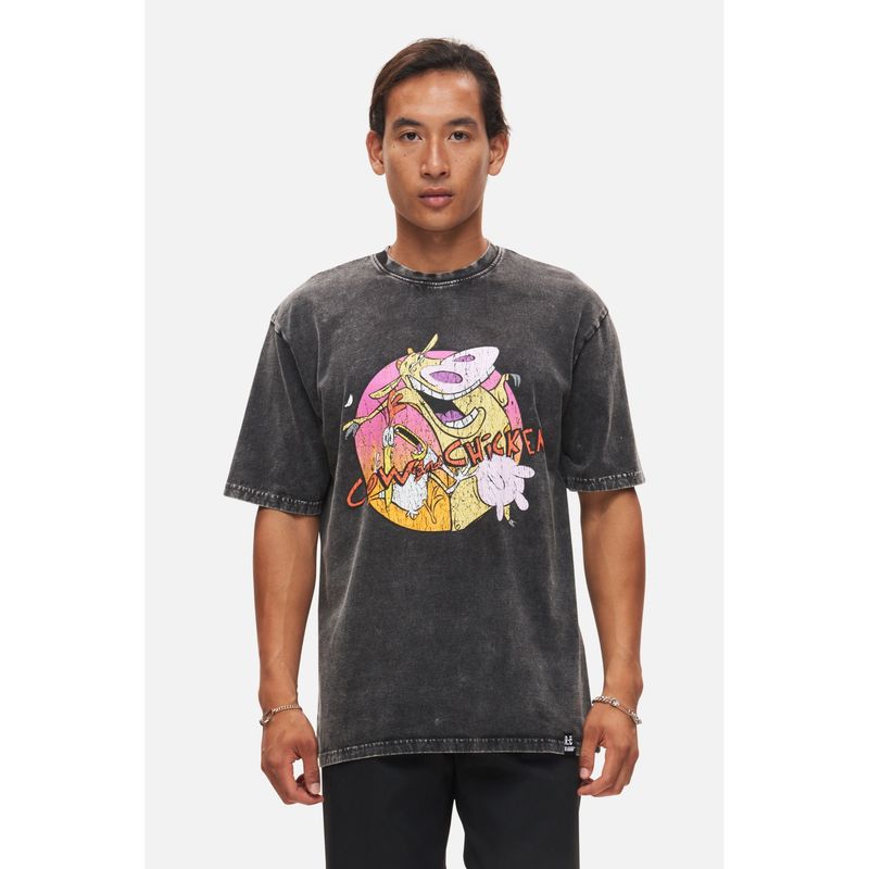 Recovered Clothing Cow And Chicken T-Shirt (L)