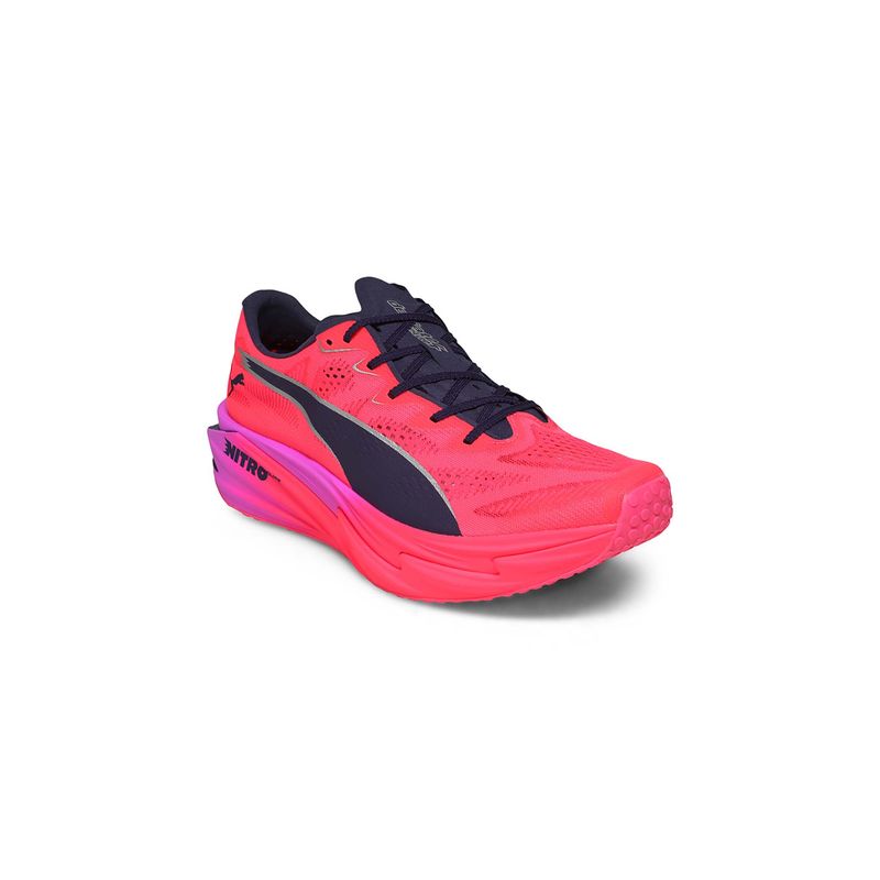 Puma Men Pink Deviate NITRO Elite 4 HYROX Running Shoes (UK 7)